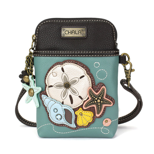 Cell Phone Xbody Teal Sand Dollar