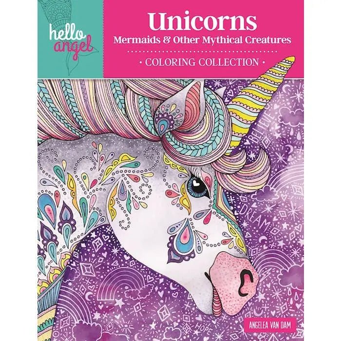 Unicorn Mermaid & Mythical Creature Coloring Book