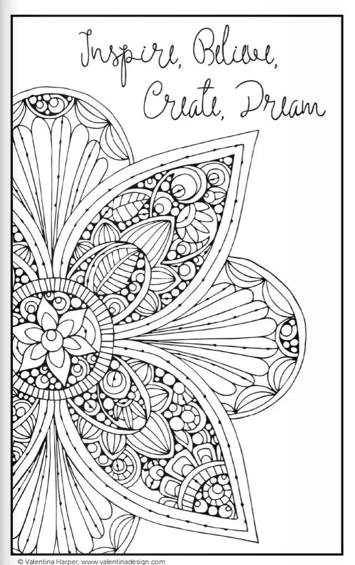 Pocket Size Color For Calm: Mini Adult Coloring Book (Adult Coloring  Patterns)