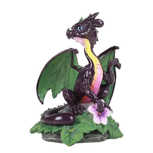 Eggplant Dragon Figurine