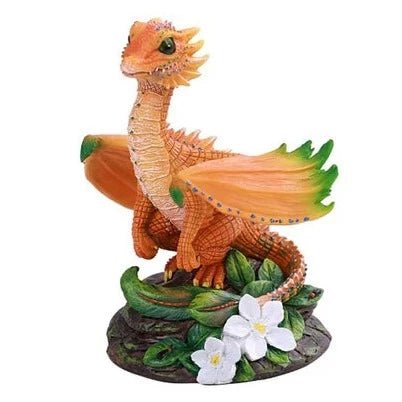 Orange Dragon Figurine