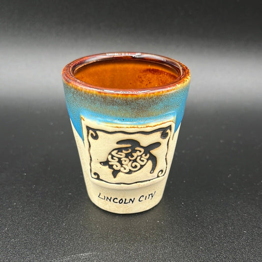 Shot Glass Potters Turtle