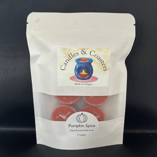 Candles - Tealight 6pk - Pumpkin Spice