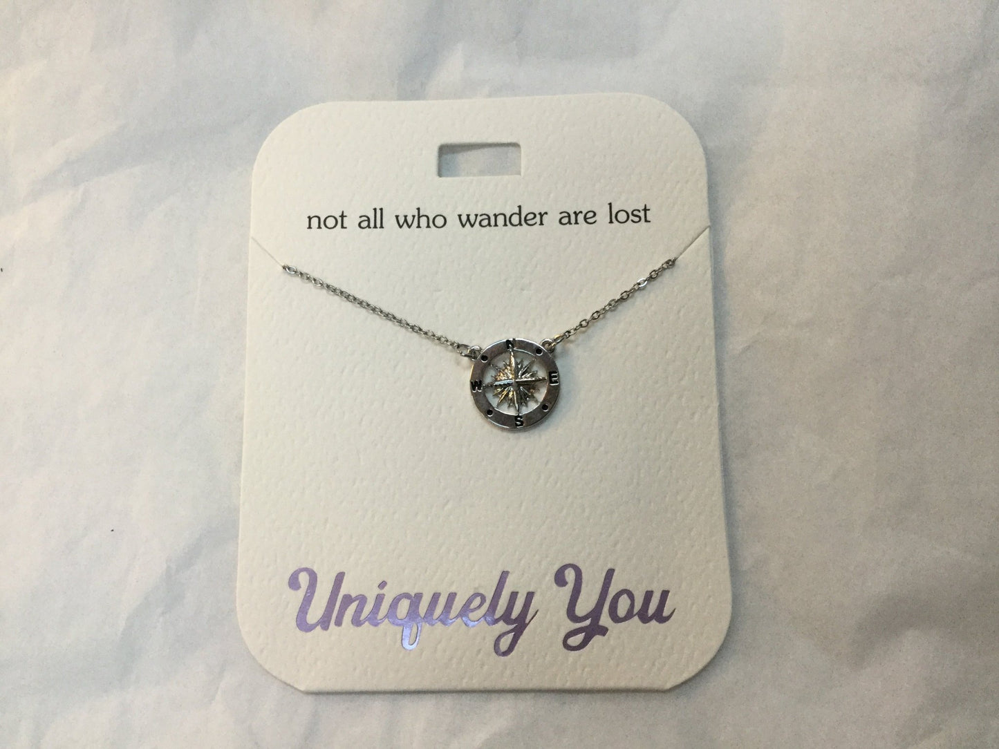 Necklace - YOU 4003 - Not all who wander are lost