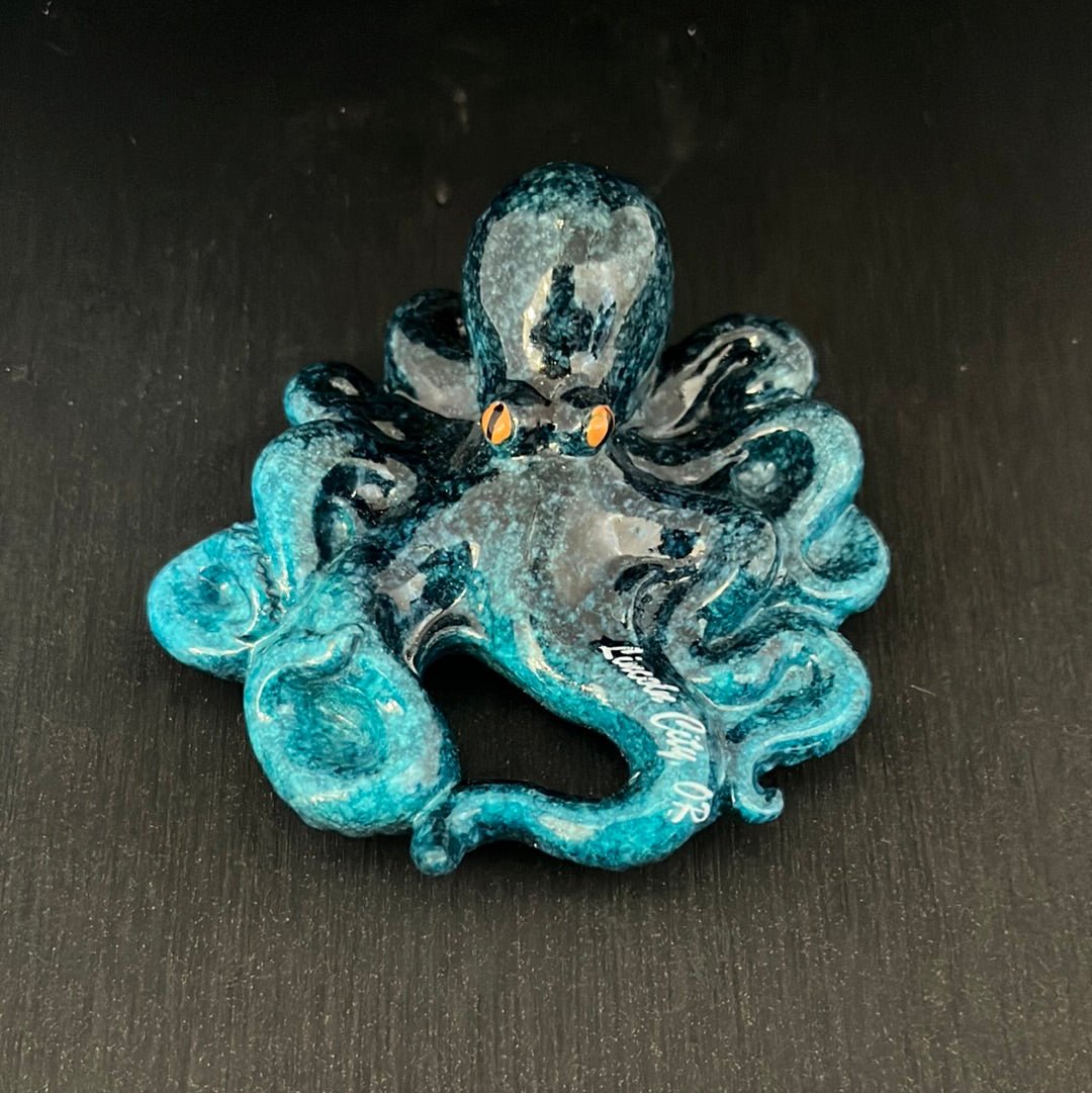 Magnet - Polystone Blue Octopus