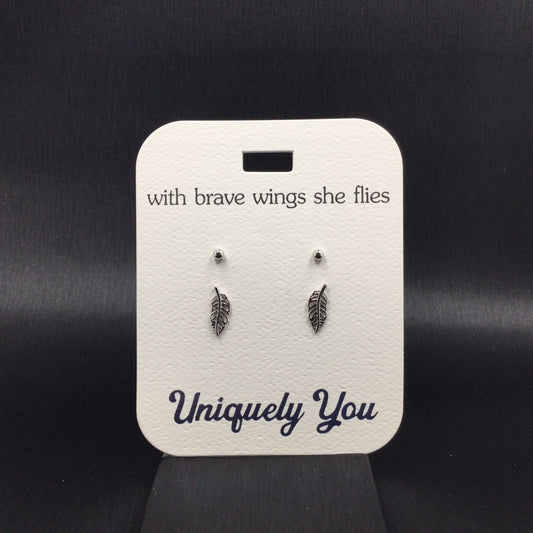 Earrings - YOU 4539 - Feather