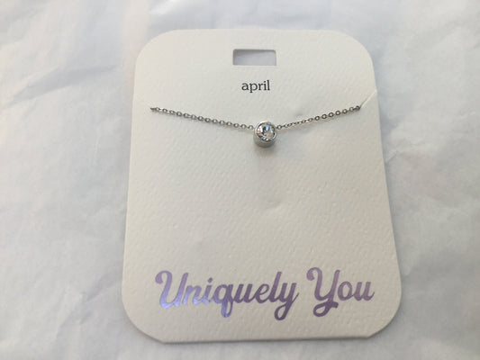 Necklace - YOU 2004 - April Birthstone - Aurora Borealis