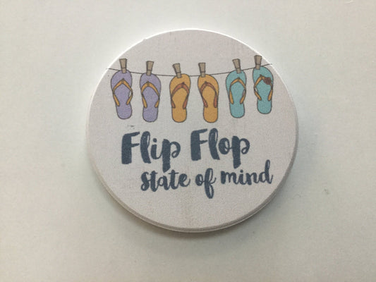 Car Coaster CST0176 -Flip Flop State of Mind