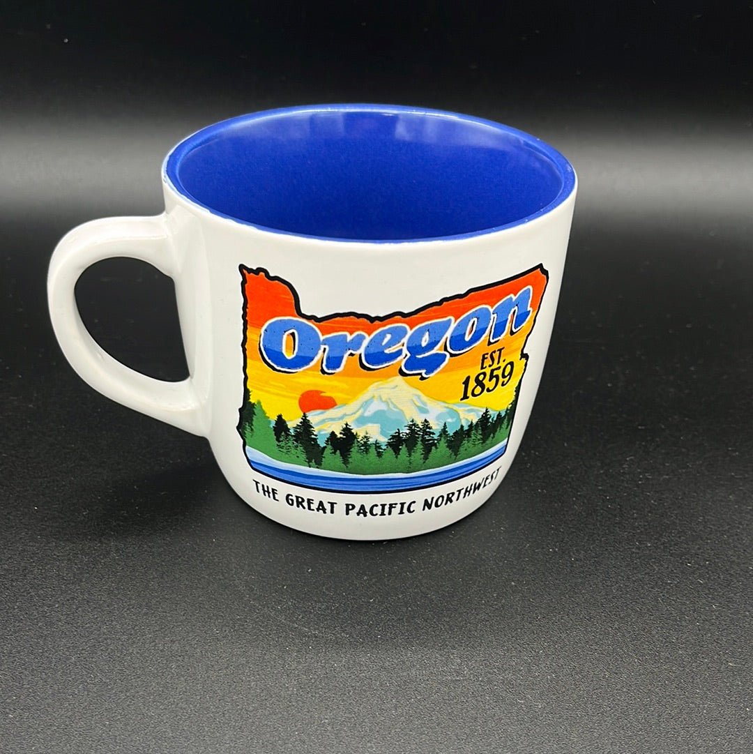 Mug - Oregon Sunset State Shape - Two Tone