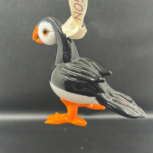 Ornament - Puffin Hand Blown Glass