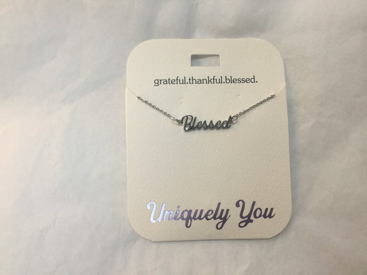Necklace - YOU 1003 - GRATEFUL.THANKFUL.BLESSED