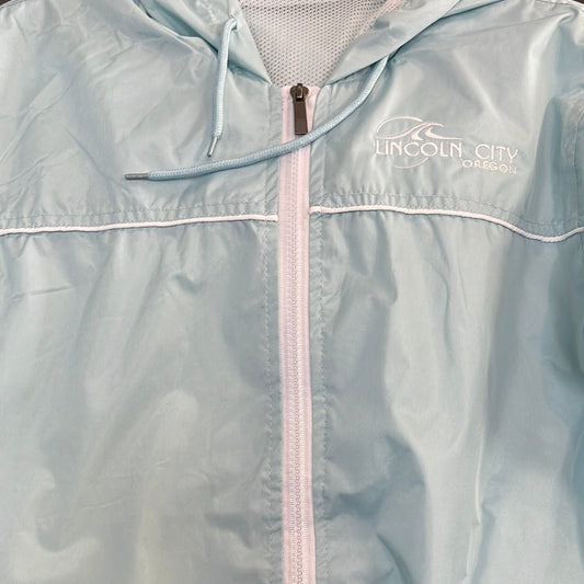 Clearance Ladies Zip-up Cruise Style Ice Blue/White