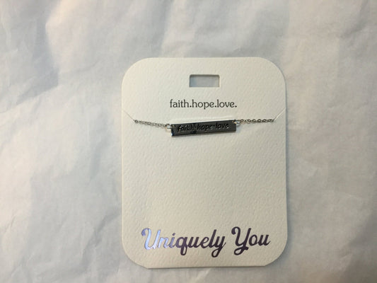 Necklace - YOU 1313 - Faith.Hope.Love.