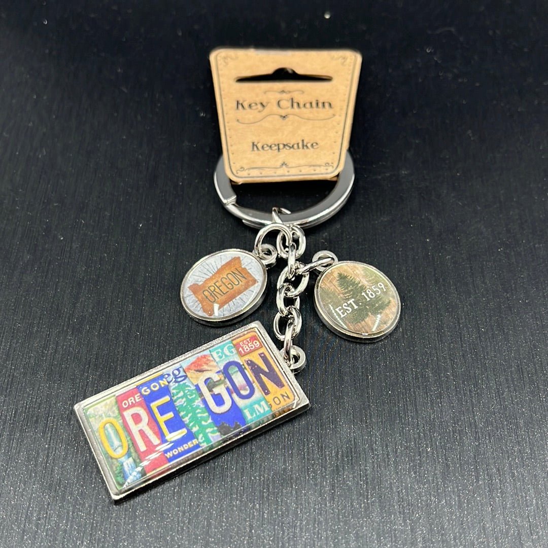 Keychain - Oregon Charm License Plate