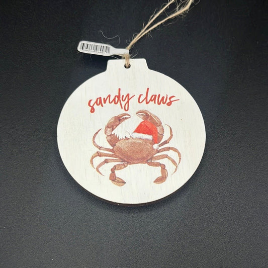 Clearance  Ornament - ORN0300 - Sandy Claws