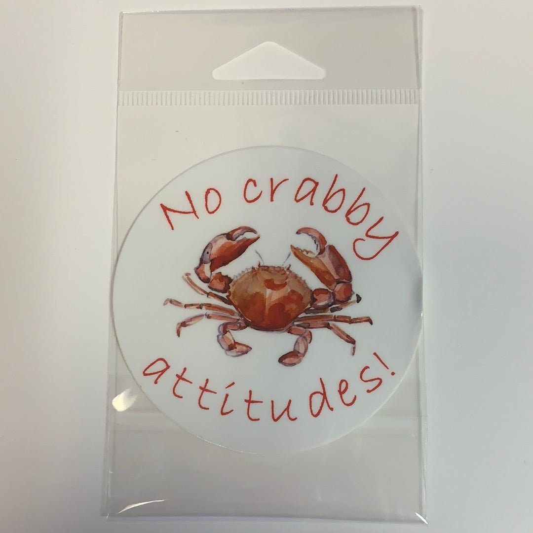 Clearance No Crabby Attitudes Sticker