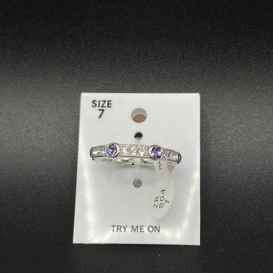Ring Purple/ White Crystal ZR 804