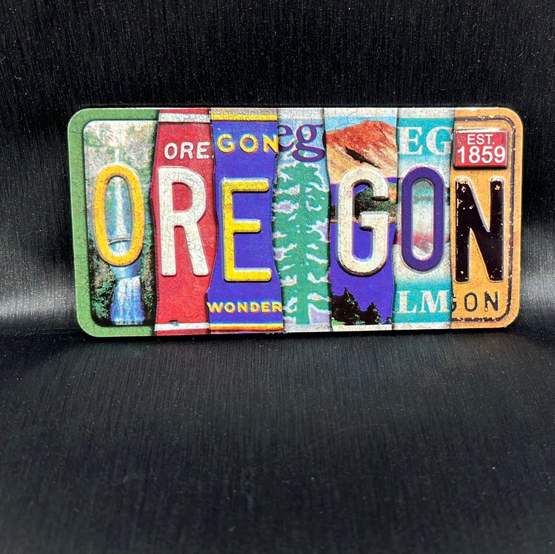 Magnet - Oregon Stamp Metal