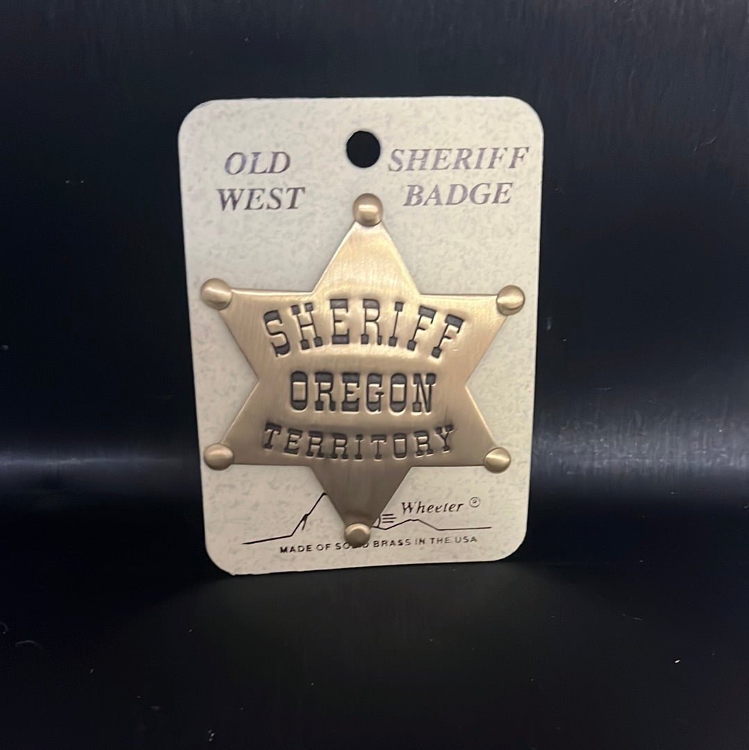 Pin - Brass Sheriff Badge