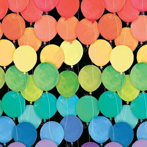 Rainbow Balloons 5ft Wrapping Paper Roll