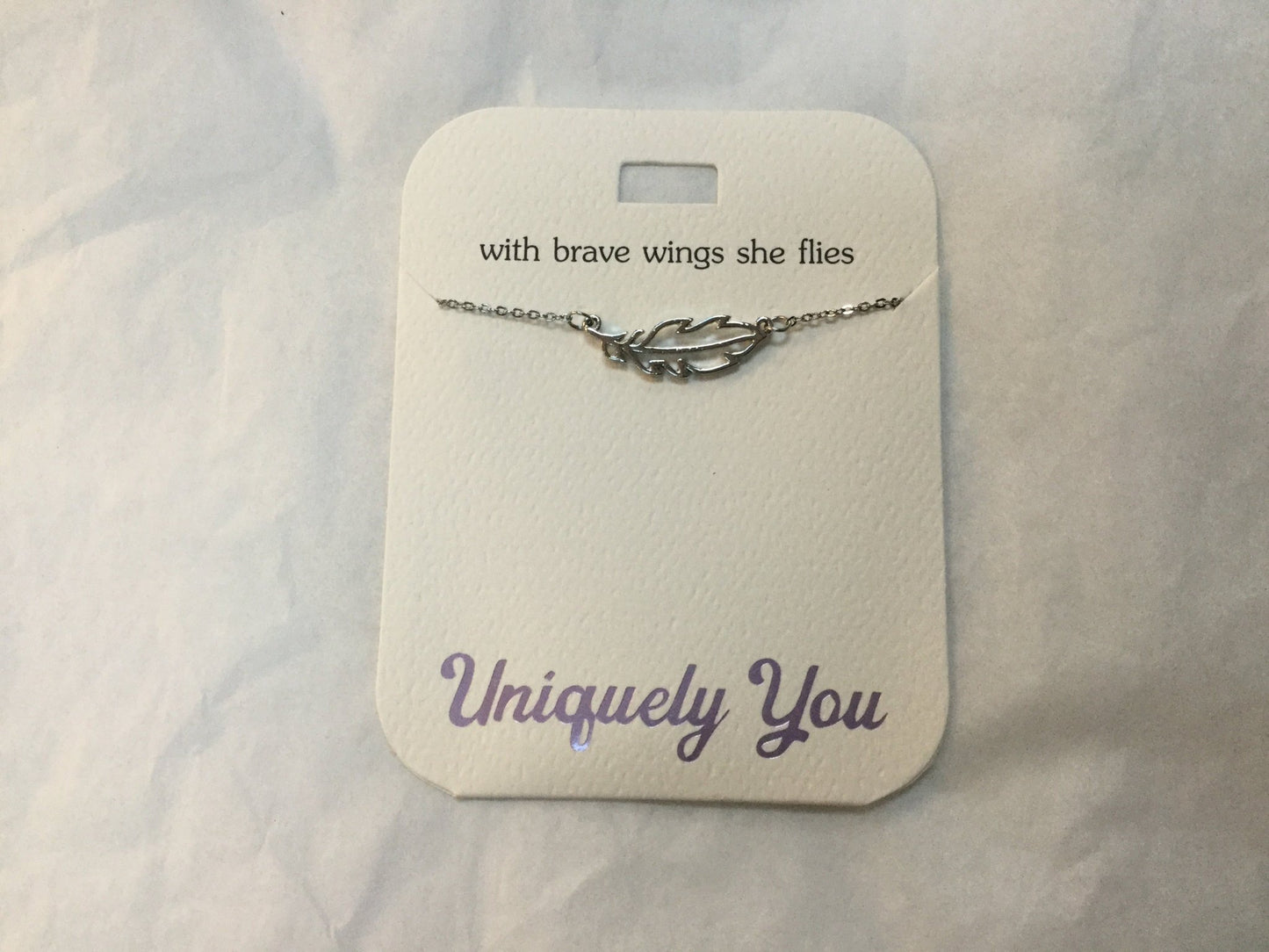 Necklace - YOU 4013 - With brave wings she flies
