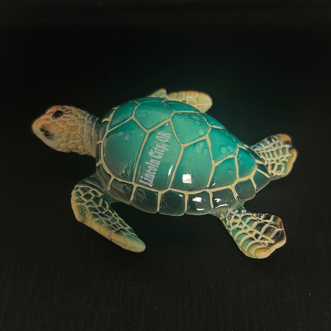Magnet - Polystone Turquoise Turtle