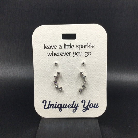 Earrings - YOU 4564 - CZ Crawle