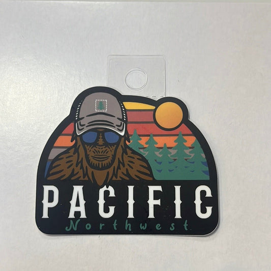 Bigfoot Sunset Pacific Northwest Sticker