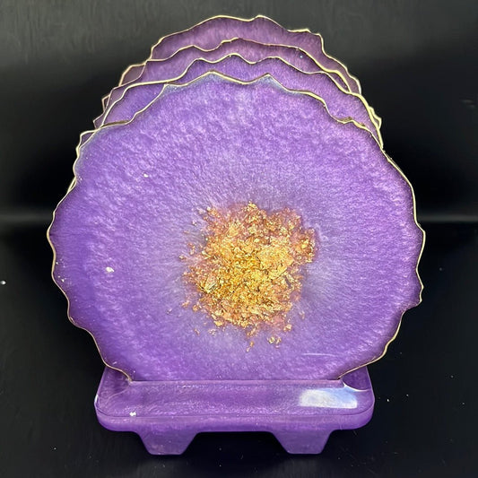 Coaster - Set - Purple Geode