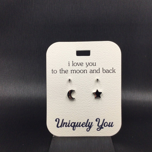 Earrings - YOU 4544 - Moon/Star