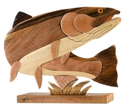 Wooden Table Décor Steelhead