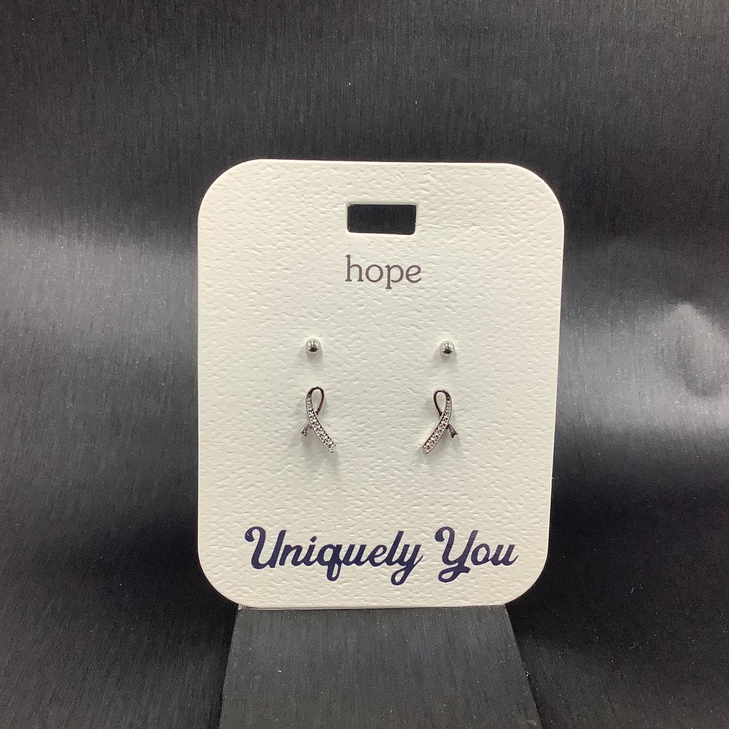 Earrings - YOU 4530 - Hope Ribbon