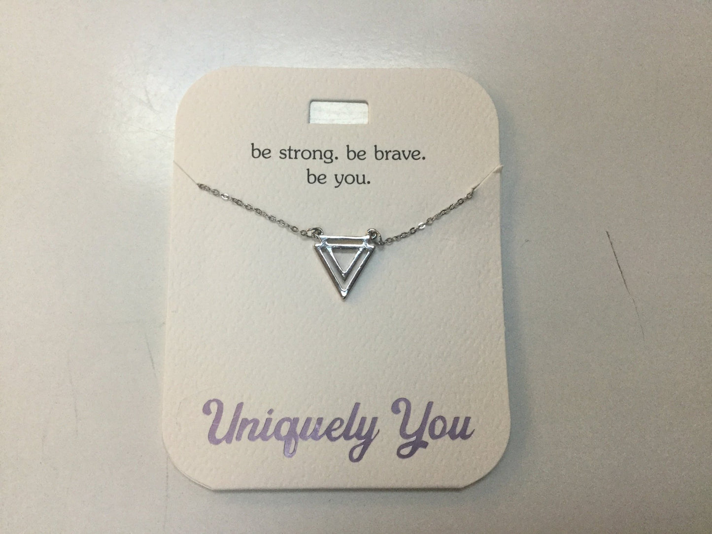 Necklace - YOU 4020 - Be strong. Be brave. Be you.