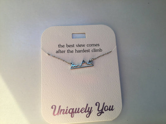 Necklace - YOU 4018 - The best view comes after the hardest climb