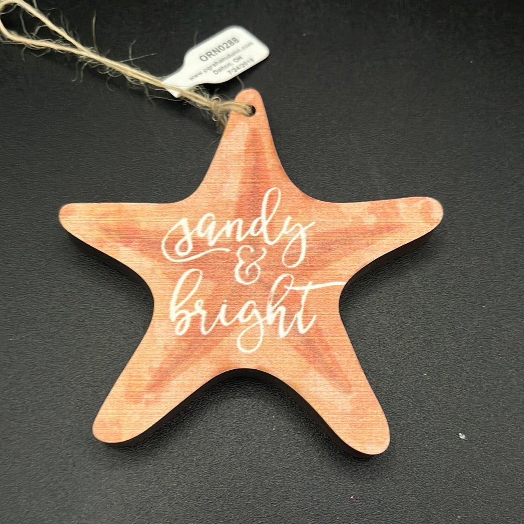 Clearance Ornament - ORN0288 - Starfish Sandy & Bright