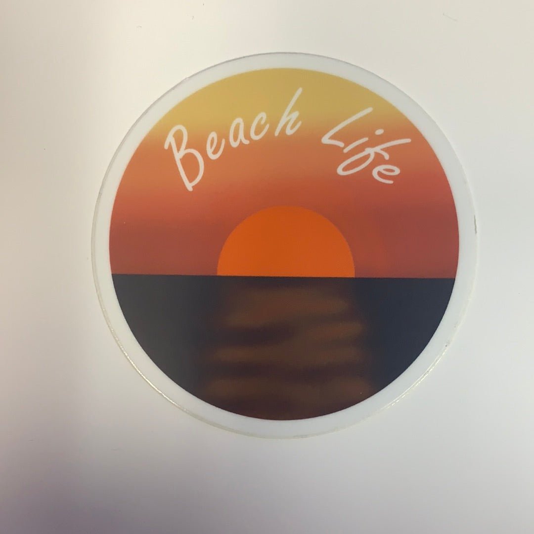 Clearance Beach Life Sunset Sticker