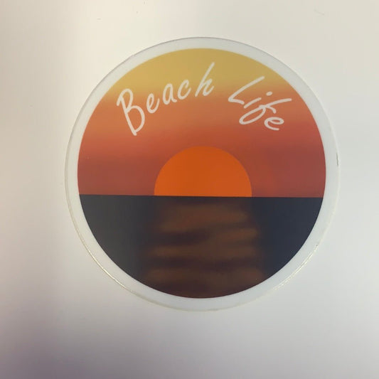 Clearance Beach Life Sunset Sticker