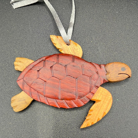 Wooden Sea Turtle Ornament
