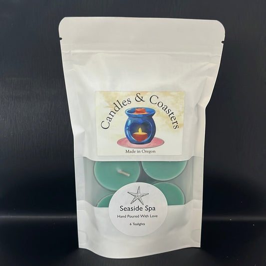 Candles - Tealight 6pk - Seaside Spa