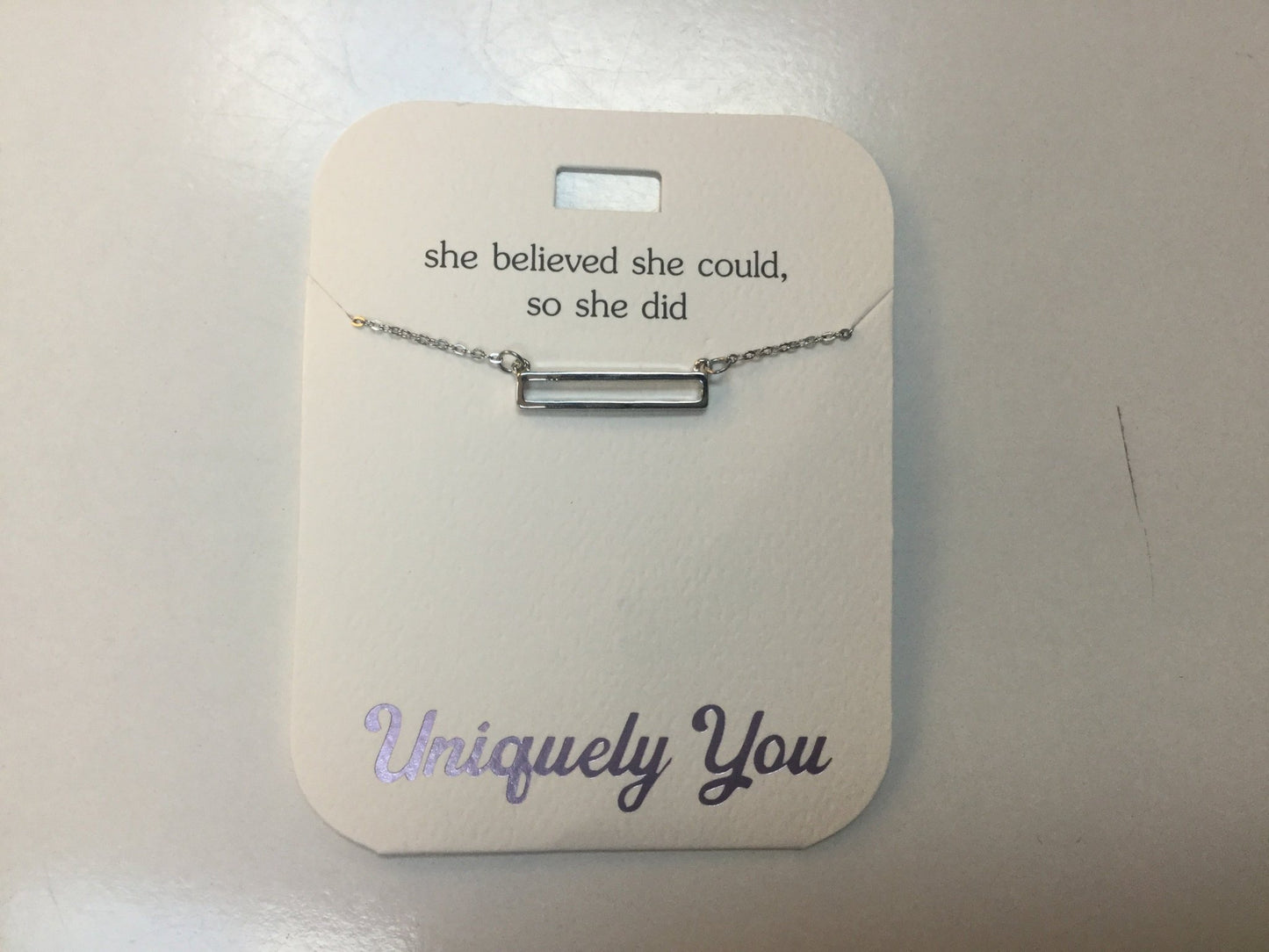 Necklace - YOU 4029 - She believed she could, so she did