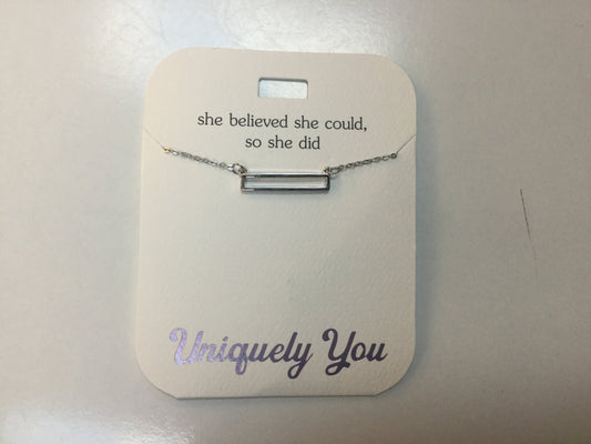 Necklace - YOU 4029 - She believed she could, so she did