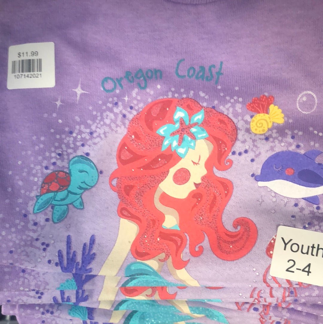 Clearance - T-Shirt - Youth - Adella Mermaid - Oregon Coast