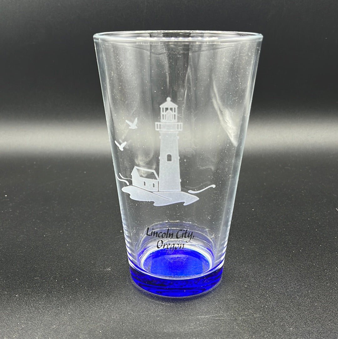 Pint Glass - Lighthouse Etched