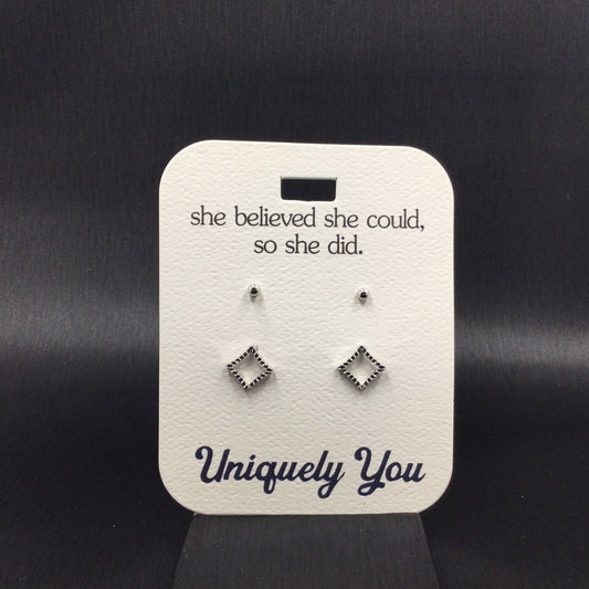 Earrings - YOU 4560 - Open Square