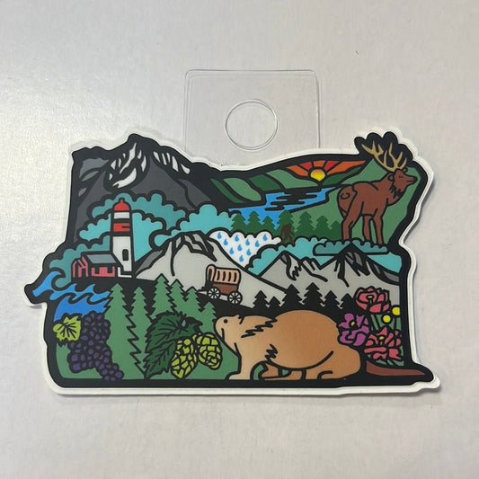 Oregon Landscape Sticker