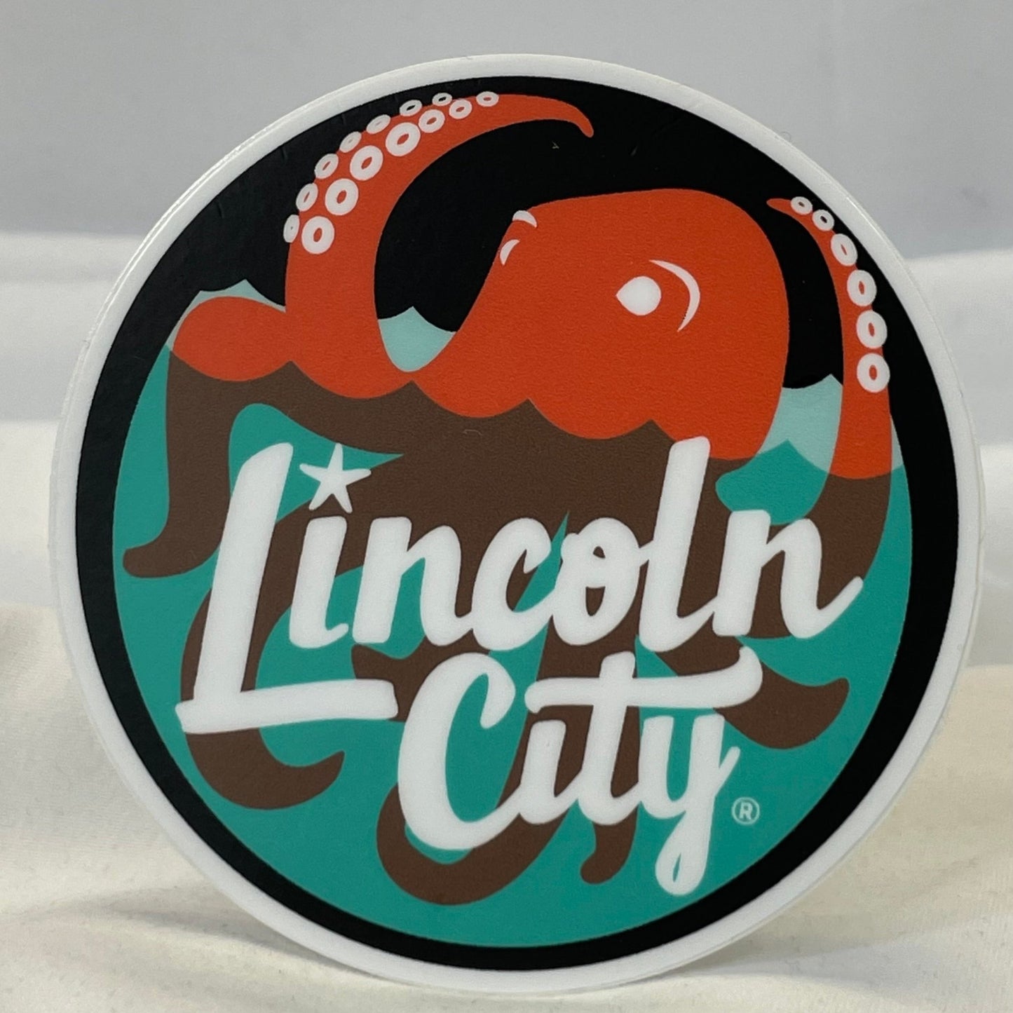 Lincoln City Octopus Logo Sticker