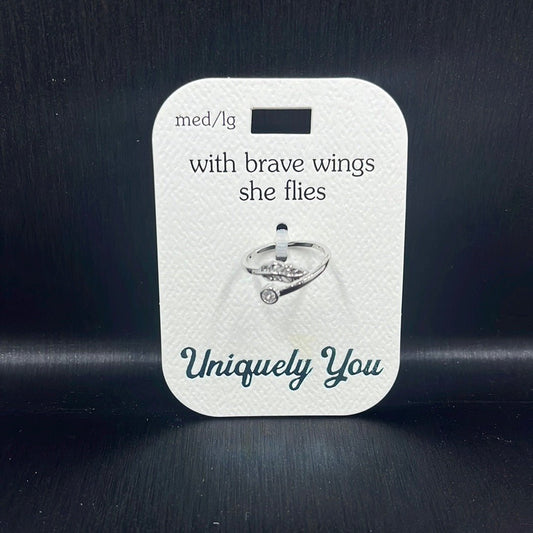 Ring - YOU YR7027 - With Brave Wings She Flies