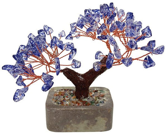 Figurine - Gemstone Tree Blue Quartz
