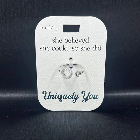 Ring - YOU YR7029 - She Believed She Could, So She Did