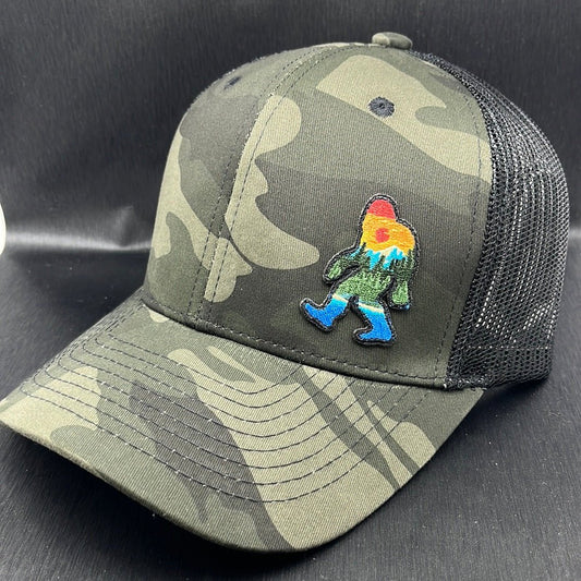 Hat - Bigfoot Sunset Camo Mesh Hat